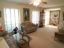 Just inside is the formal living room